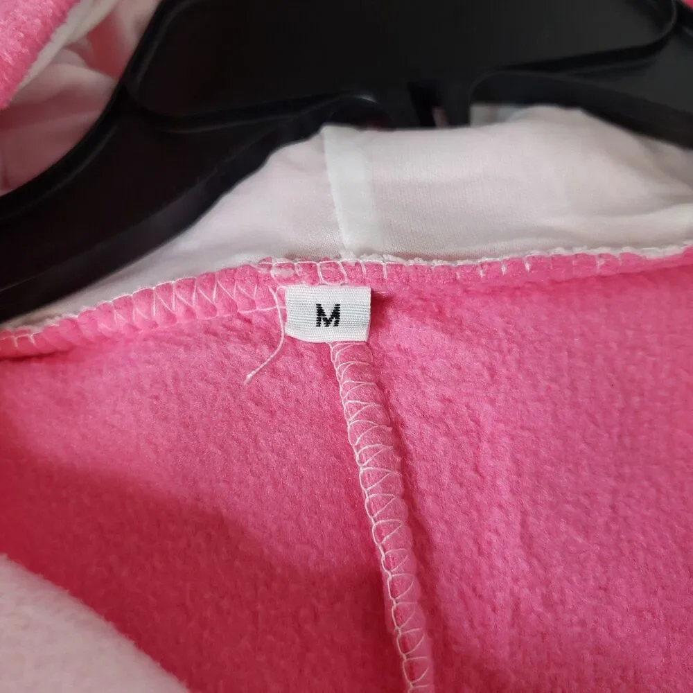 Mommy Pink Shark Cozy Full Body Cosplay Costume Size Medium M